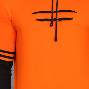 Sweat-shirt à capuche personnalisé sans cordon pour homme, en coton épais, coupe oversize, pull uni, style décontracté streetwear avec poche 2026 - Product Image 6