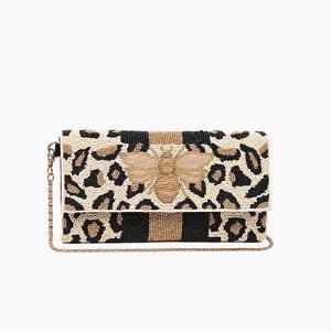 Pochette Artisanale à Motif Floral Intricaté, Broderie de Perles Cousues à la Main, Style Vintage Tendance, Petite Broderie Perlée Ethnique - Product Image 1