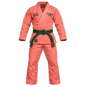 Traje de Entrenamiento de Jiu Jitsu Academy con Logotipo Personalizado en el Pecho, Chaqueta Unisex de Artes Marciales y Pantalones de Práctica de Pierna Recta, Venta al Por Mayor OEM - Product Image 1