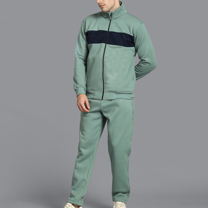 Ventes directes d'usine, survêtements de sport pour hommes, survêtements d'hiver, taille haute, coupe-vent, tissu en polaire épais, survêtements légers - Product Image 3