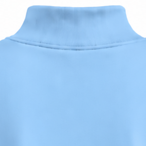 Sky <b>Blue</b> <b>Women</b> Turtleneck Sweatshirt Long Sleeve Loose Fit Pullover Fleece High Neck Casual Winter Streetwear Fashion <b>Jumper</b> - Product Image 4