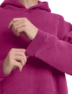 Sudadera con Capucha Unisex de Invierno, Estilo Vintage, de Algodón/Poliéster, Lavado Ácido, Fabricada en Fábrica, Precio Bajo, Ropa Urbana, Ecológica y Transpirable - Product Image 6