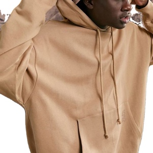 Vente en gros de survêtements de jogging personnalisés surdimensionnés de couleur unie deux pièces ensemble de survêtements unisexe 2026 - Product Image 4