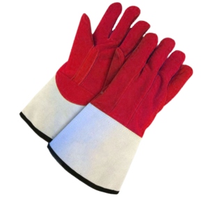 Gants de travail en cuir de vachette pleine fleur robustes, paume renforcée pour le soudage, protection industrielle pour le travail - Product Image 3