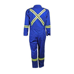Uniformes de Trabajo de Verano, Ropa de Seguridad, Overol Industrial de Protección para la Construcción, ANSI/EN ISO CLASE 3, Impermeable, con Logotipo LED FLASH - Product Image 4