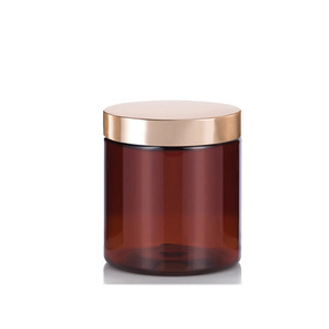 Pot en plastique PET cylindrique de 250 ml à large ouverture avec couvercle à vis, qualité alimentaire, pour crème cosmétique, emballage personnalisé, vente en gros - Product Image 4