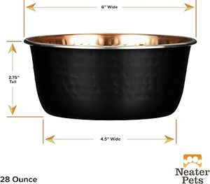 Handmade Hammered Copper Serving Bowl Black Exterior Polished Interior Vintage Style Food Serving Bowl for Dining Table offer - Product Image 5