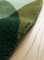 Tapis épais fait main en laine, antidérapant, respirant, léger, pliable, de qualité standard, au design géométrique moderne, idéal pour le voyage, le camping et les fourgonnettes.