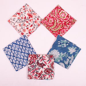 Pañuelos 100% de algodón con diseño bohemio, estilo retro, bandana para adultos, artesanía artesanal para damas - Product Image 1