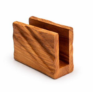 Porta Servilletas de Madera Maciza Hecho a Mano con Diseño Tallado Moderno, Soporte Premium para Servilletas de Mesa para Restaurantes, Hoteles y Hogar - Product Image 5
