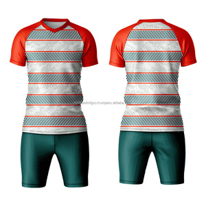 2025 hommes Football uniforme ensemble respirant Polyester Jersey avec nom de l'équipe formation survêtement 2025 - Product Image 4