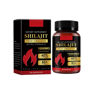 Capsules de Shilajit Premium, Complément Herbal Vitamine C, Énergie et Soutien Immunitaire, Antioxydant, Vitalité, Hommes, 60 Comprimés, Vente en Gros OEM - Product Image 4