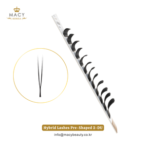 Pestañas Híbridas Preformadas 2-DU, Extensiones de Pestañas MACY BEAUTY KOREA, Pestañas al por Mayor, Personalizadas, Marca Privada, Alta Calidad - Product Image 3