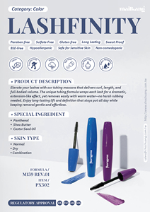 Gel Botánico Nutritivo Vegano Lashfinity para Pestañas (AZUL/NEGRO/E6260-A/E6248-A) - Product Image 2