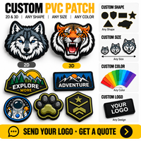 Patch PVC thermocollant personnalisé en tissu sergé écologique, motif crâne, en relief 2D, souple, pour vêtements