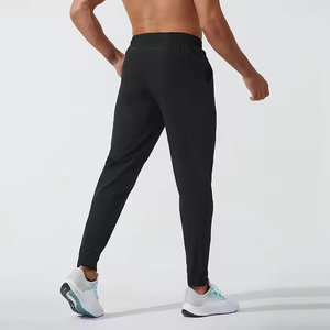 Breathable Lightweight Straight High <b>Elastic</b> Workout Jogger Pants Unisex Plain Color Sweatpants Casual Sports <b>Trousers</b> for <b>Men</b> - Product Image 3