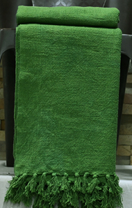 Manta de Algodón Hecha a Mano, Tejida, de Color Verde Sólido, para Sala de Estar, Sofá y Sillón, Venta al Por Mayor de Fábrica - Product Image 4