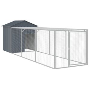 Jaula Grande para Pollos de Acero Galvanizado Antracita, Jaula Premium para el Cuidado de Aves de Corral - Product Image 2