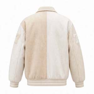 New Arrival <b>Men</b> Baseball <b>Jacket</b> Letter Embroidery Stand Collar Riding Coat Couples Style Leather <b>Jacket</b> Anti Stab <b>Thin</b> Polyester - Product Image 5