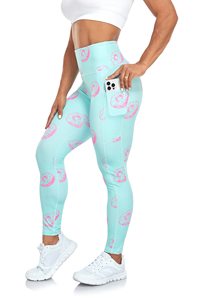Women's Casual <b>Seamless</b> Mid Waist 100% Cotton Sport Running Gym Yoga Fitness Knee-Length <b>Leggings</b> Quick Dry Breathable - Product Image 2
