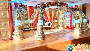 Mariage exclusif Mandap Décoration Nigeria Nouveau Grand Mariage Mandap Ensemble Dernier FRP Mariage Mandap dans Western Style Australie - Product Image 3