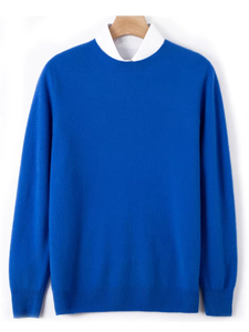 Suéter de lana de invierno personalizado para hombre, jersey de merino suave, informal, clásico, 100% lana, a rayas, con encaje grueso - Product Image 2