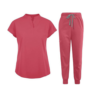SHAGHAF Ensembles de blouses classiques unisexes en coton et tissu jersey, avec système de détection d'aiguilles, pour uniformes médicaux professionnels d'infirmières et usage hospitalier - Product Image 1