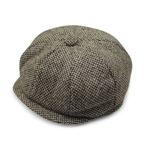 หมวกแก๊ปทรง Cabbie ผ้าขนสัตว์ผสมลาย Herringbone 8 แผง ขายส่งจากโรงงาน รับออกแบบตามสั่ง หมวก Newsboy ผ้าทวีดหนา - Product Image 4