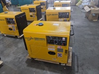 Générateur diesel silencieux de petite taille 5KW 8KW 10KW 15KW certifié CE/ISO9001, faibles émissions, avec affichage numérique et ATS