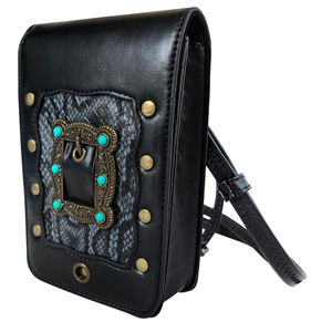 Sac à main vintage en cuir véritable avec motif alligator, fermeture à fermoir, grande taille, usage quotidien - Product Image 3