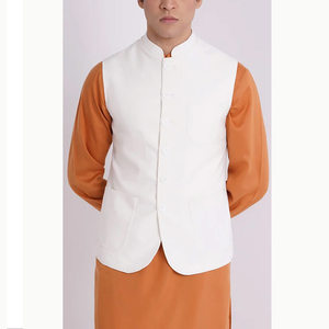 Chaleco de estilo tradicional con cuello mandarín para hombre, nuevo diseño transpirable, chaleco de boda para hombre con MOQ bajo. - Product Image 1