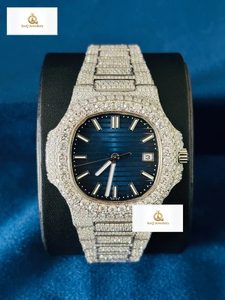Sparkling Moissanite Diamond Iced Out Hip Hop Wristwatch for Men Luxury VVS Bling Fashion <b>Watch</b> For Wholesale Purchase - Product Image 6