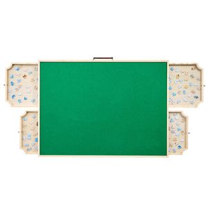 Portable 1500 Piece Jigsaw Puzzle <b>Table</b> with <b>Folding</b> Legs 4 Drawers Cover 34x25 Wooden Board Felt Surface Accessory - Product Image 4