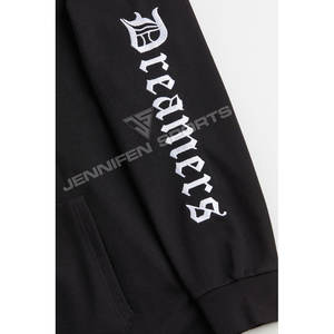 Sweat à capuche décontracté pour homme automne-hiver, 100% coton, entièrement brodé, logo personnalisé, séchage rapide, respirant, coupe ample, couleur unie - Product Image 3