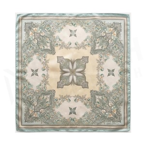 NORTH APPROACH Women's Square <b>Silk</b> <b>Scarf</b> Floral Print Elegant Multi-Functional Fashion Accessory All Seasons - Product Image 2
