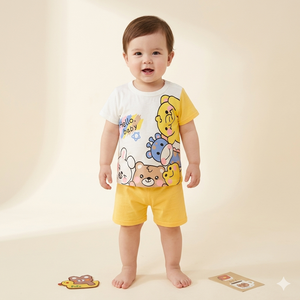 Conjunto de lujo Sunshine Kids Cartoon, perfecto para uso diario - Product Image 1