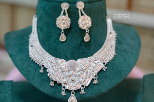 Conjunto de Joyería de Aleación Chapada en Oro/Plata con Circonitas, Inspirado en la Moda Africana India, el Mejor Regalo de Moda para Mujer, Aniversario 2024 - Product Image 5