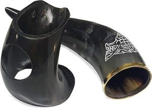 Cuerno para Beber Estilo Vikingo, Seguro para Alimentos, Auténtico Cuerno de Vaca y Búfalo, Cuerno Medieval para Beber al Estilo Vikingo a Precios Accesibles - Product Image 3