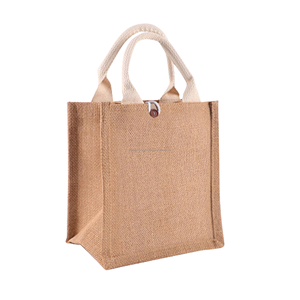 ถุงช้อปปิ้งผ้ากระสอบเป็นมิตรกับสิ่งแวดล้อม พิมพ์ลายตามสั่ง ราคาขายส่งจากผู้ผลิต - Product Image 1