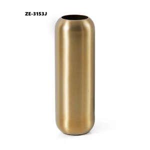ZE-3153J Brass Floor <b>Vase</b> Minimalist Design High Quality Metal <b>Vase</b> for Modern Interior Decoration - Product Image 1