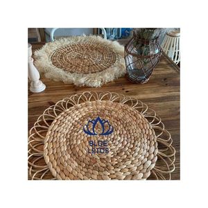 HIGH QUALITY Heat Insulation Bamboo Round <b>Placemats</b> | Eco-Friendly Durable Non-Toxic 300mm Diameter Table Mats Wholesale - Product Image 1