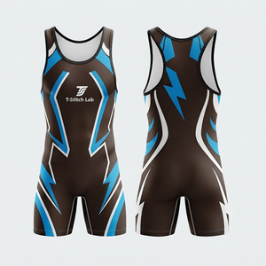 Customized Logo & Design Unisex Reasonable Price Men's Wrestling <b>Singlets</b> Quick Dry Lightweight Stretch Durable <b>Weightlifting</b> - Product Image 5