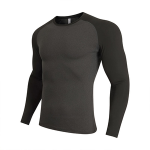 Camiseta de Compresión Deportiva para Hombre, Color Sólido, Talla Adulto, Secado Rápido, Elástica, para Gimnasio, Entrenamiento y Fitness - Product Image 5