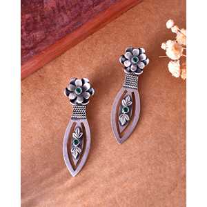 ต่างหูเงินแท้ Meera Jaipur Fine Stud - Product Image 2