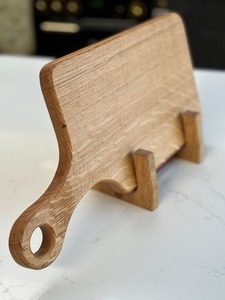 Tabla de Cortar de Madera Rectangular con Asa, Acabado Natural, Tabla de Cocina - Product Image 5