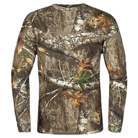 Kaos Lengan Panjang Realtree Camo Premium untuk Anak-Anak dan Remaja, Pakaian Berburu Outdoor Grosir, Pakaian Kamuflase, Pakaian Olahraga OEM