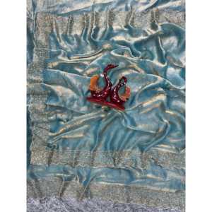 Sari de Chifón de Diseño con Impresionante Trabajo de Diamantes Jarkhan - Product Image 6