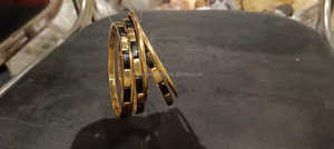 Eternal Shine Ensemble de bracelets en laiton réglables respectueux de l'environnement Bijoux de déclaration de personnalisation de luxe faits à la main pour les fêtes décontractées - Product Image 3