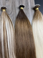 En gros 12A Remy Micro Lien Perles Double Dessiné Européen Cheveux Humains Nano Anneau Extension de Cheveux Européen