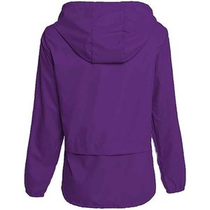 Chaqueta Impermeable con Capucha, Unisex, Verde, Delgada, Acolchada, Informal, para Primavera, para Actividades al Aire Libre, Corte Regular, Exterior de Poliéster, Cierre de Cremallera - Product Image 5